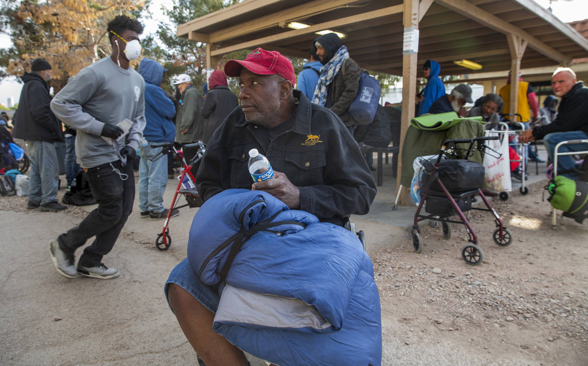 Ronald Tucker is concerned with the lack of social distancing for the homeless especially in th ...