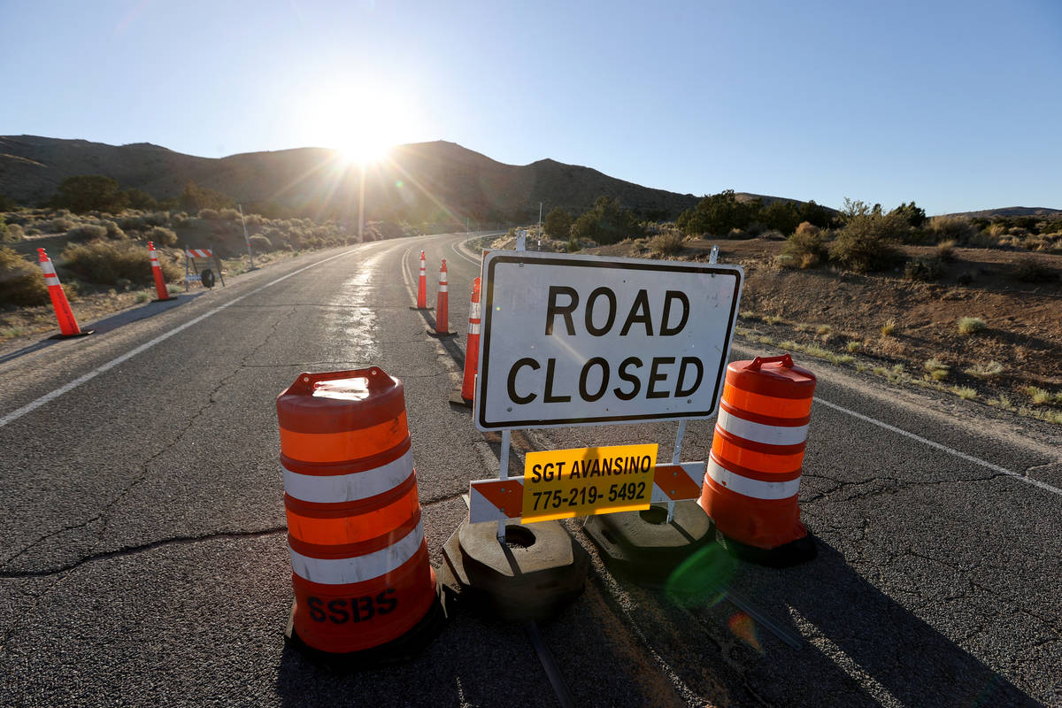 A checkpoint entering Reno-Sparks Indian Colony's Hungry Valley Reservation, Wednesday, June 17 ...