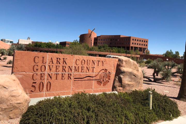 The Clark County Government Center in Las Vegas. (Las Vegas Review-Journal)