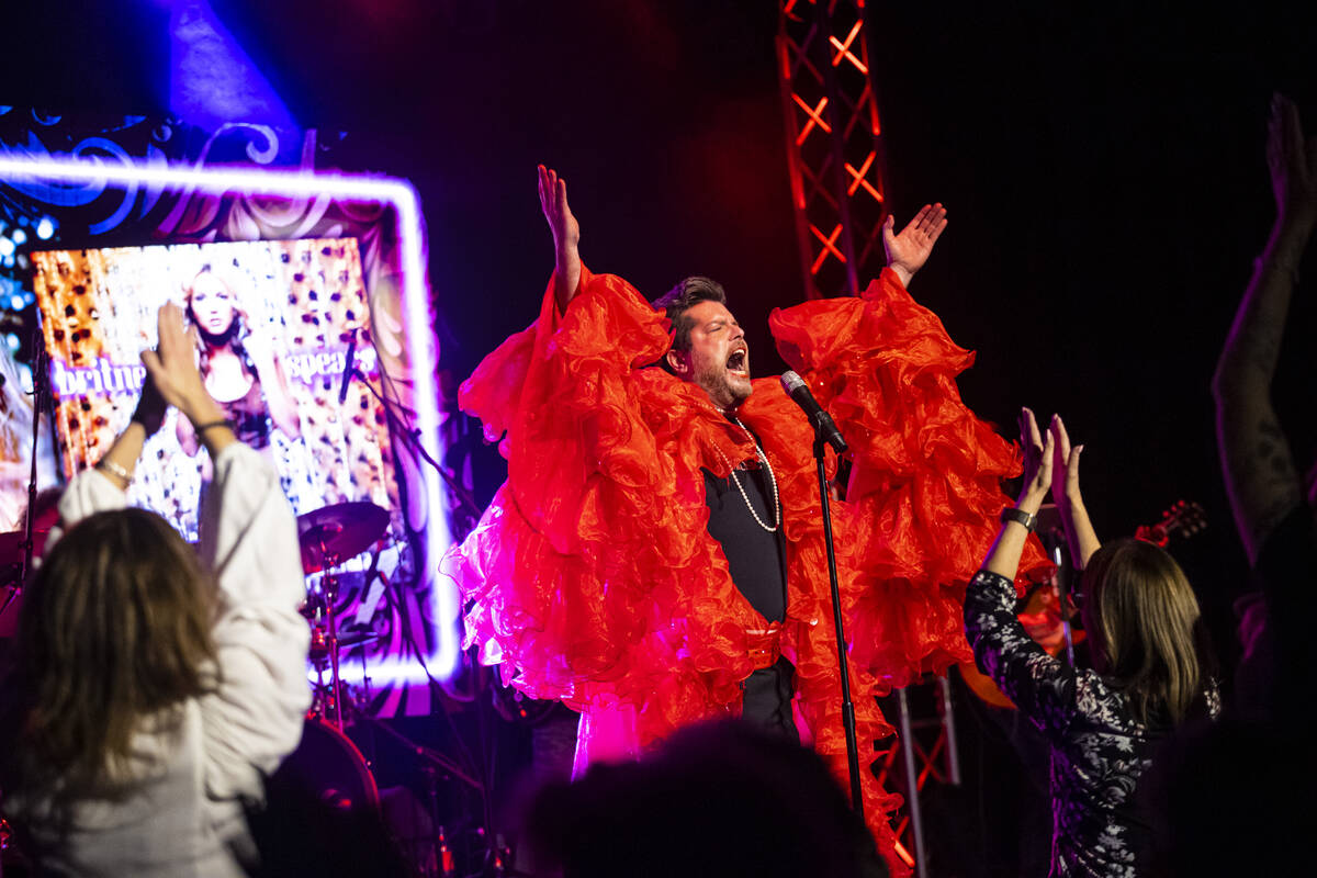 Enoch Augustus Scott performs during a "Monday's Dark" show celebrating Britney Spear ...