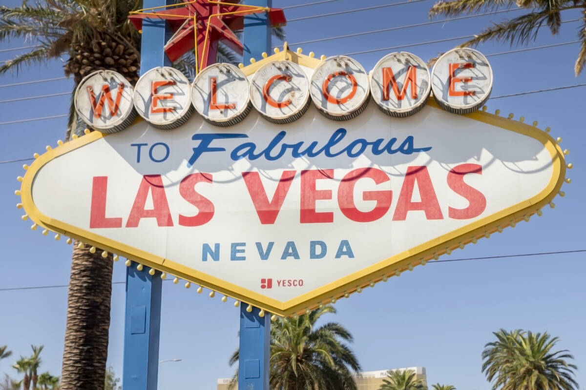 The Welcome to Fabulous Las Vegas sign on the Strip, in Las Vegas on Thursday, Sept. 3, 2020. ( ...
