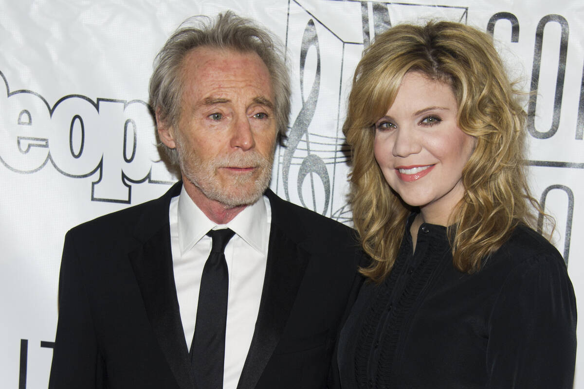 FILE - Inductee J.D. Souther and Alison Krauss attend the Songwriters Hall of Fame 44th annual ...