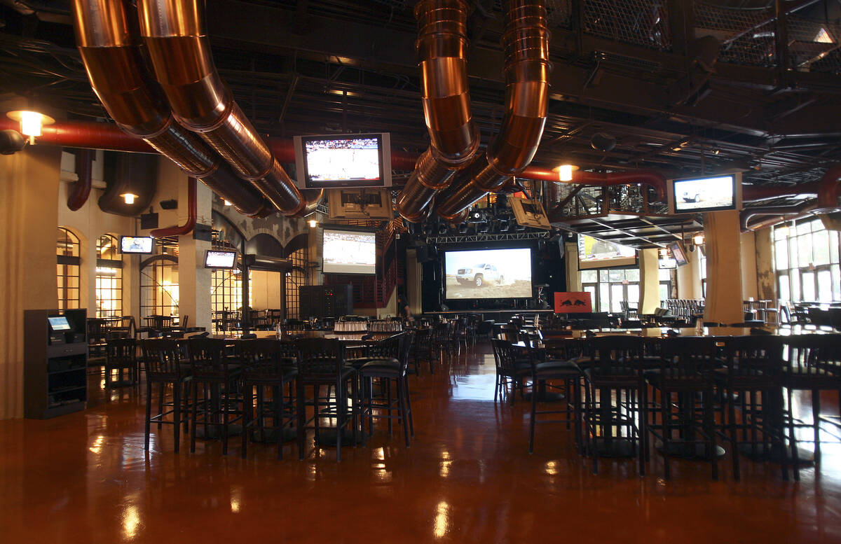 The dining area at The Pub inside the Monte Carlo hotel-casino is shown on Tuesday, December 22 ...