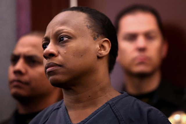 Brenda Stokes is shown in court in this undated file photo. (Las Vegas Review-Journal file)