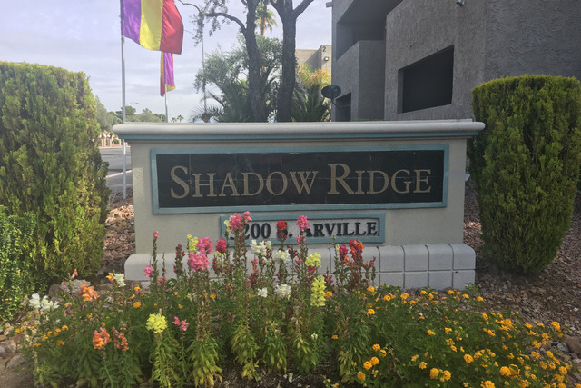 A man with gunshot wounds was found unconscious in a car just after midnight at Shadow Ridge apartments. The man died later at a hospital. (Bizuayehu Tesfaye/Las Vegas Review-Journal)