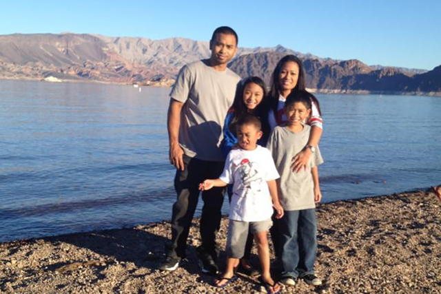 Jason and Phoukeo Dej-Oudom are seen in this family photo from 2012. Las Vegas police said Jason Phoukeo killed his wife and their three children before he killed himself on June 29, 2016. (Facebook)