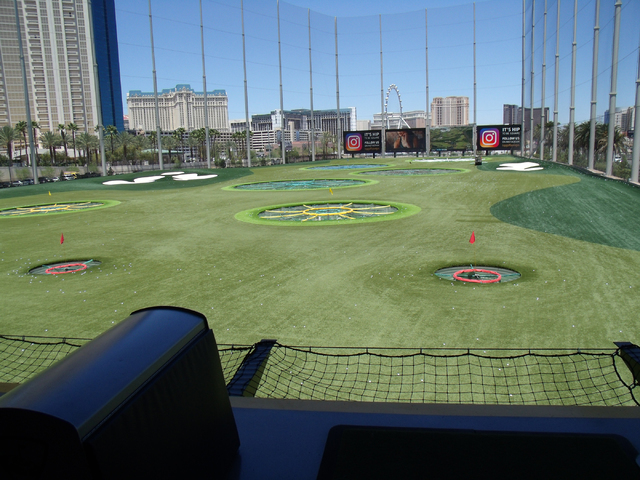 The circular targets are a unique feature at Topgolf, 4627 Koval Lane. John Asay/Special to View