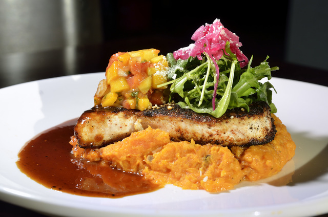The grilled swordfish is shown at Olivia's Mexican Restaurant and Bar in the Boulevard Mall at 3554 S. Maryland Parkway in Las Vegas on Friday, July 29, 2016. Bill Hughes/Las Vegas Review-Journal