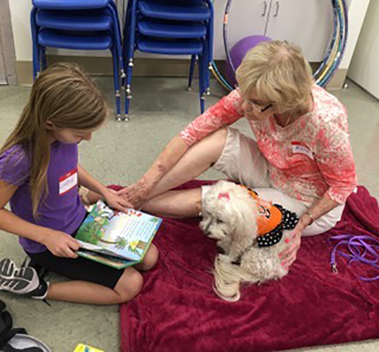 Attendees included adults, children and therapy dogs in costume during the Oct. 8, 2016, Reading with Rascal at Desert Spring United Methodist Church. Special to View