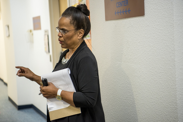 Juanita Chrysanthou, vice president of Student Affairs, speaks during an interview at the CSN Charleston Campus in Las Vegas on Wednesday, Nov. 2, 2016. (Joshua Dahl/Las Vegas Review-Journal)