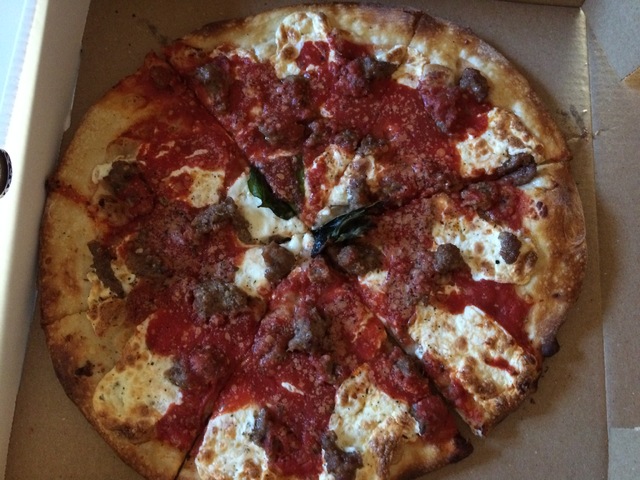 Grimaldi's sausage pizza is seen at the Boca Park location. Jan Hogan/View