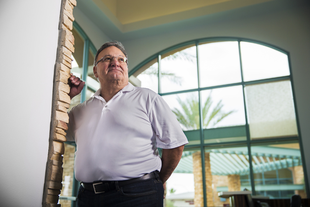 USFantasy Sports President Vic Salerno, shown at his Las Vegas office Tuesday, June 21, 2016, received initial approval to allow bettors to make fantasy sports wagers using a platform similar to p ...