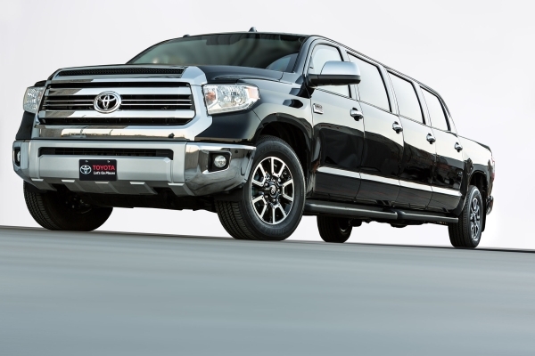 The Toyota Tundrasine is a pickup truck turned into a limousine. COURTESY