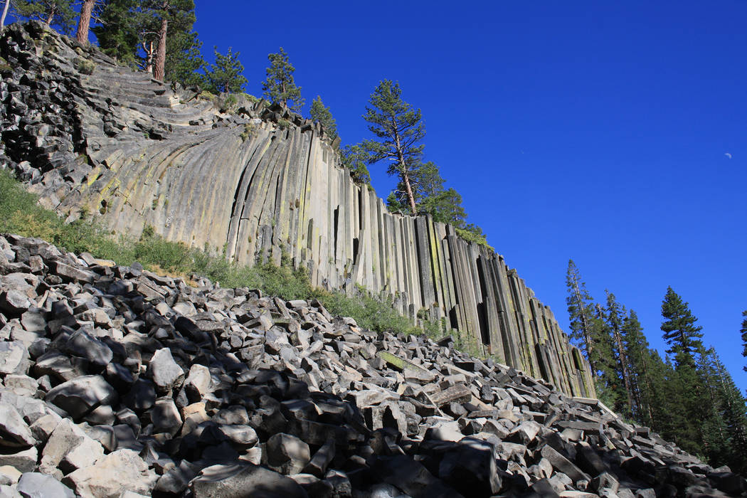 Devils Postpile National Monument is best known for its rare columnar basalt formation. (Deborah Wall)