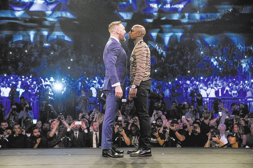 Esther Lin/SHOWTIME Sports
Conor McGregor and Floyd Mayweather face off on their World Tour which ended on July 14. For some the opponents just seemed to be acting and the whole tour lacked intens ...