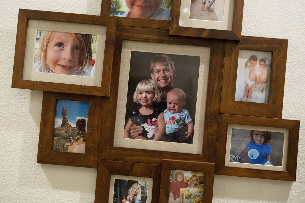 Images of Shane Peterson and his daughters at his home in Henderson on Nov. 15, 2017. Bridget B ...