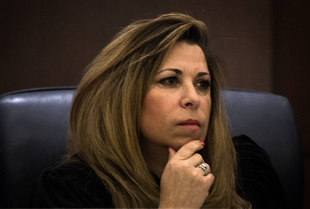 Nevada Court of Appeals Judge Abbi Silver listens during a Court of Appeals hearing on Wednesda ...