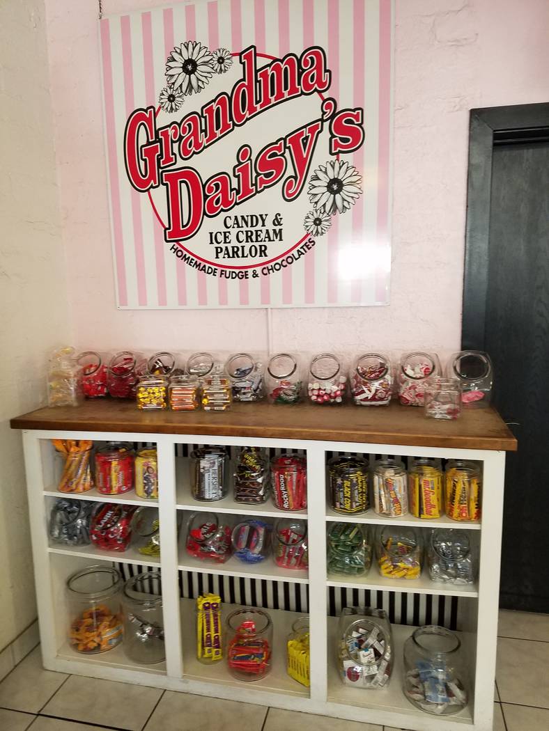 Grandma Daisy's Candy & Ice Cream Parlor (Heidi Knapp Rinella/Las Vegas-Review-Journal)