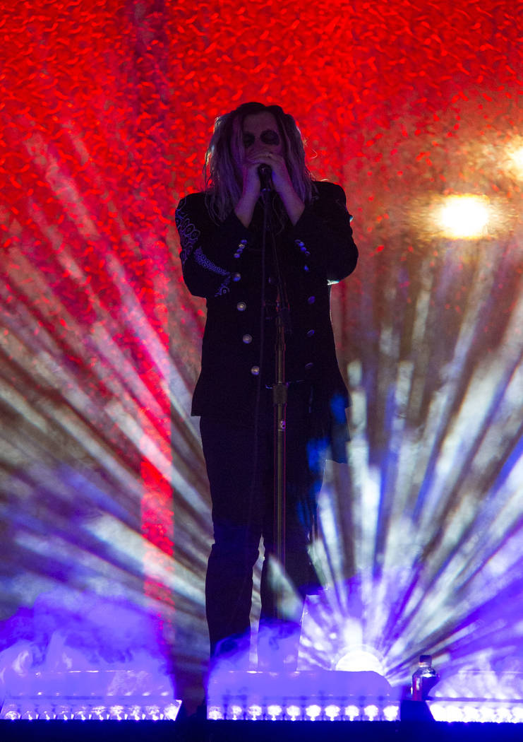 A Perfect Circle frontman Maynard James Keenan performs on day one of the second annual Las Rageous rock festival at the Downtown Las Vegas Events Center on Friday, April 20, 2018. Richard Brian L ...