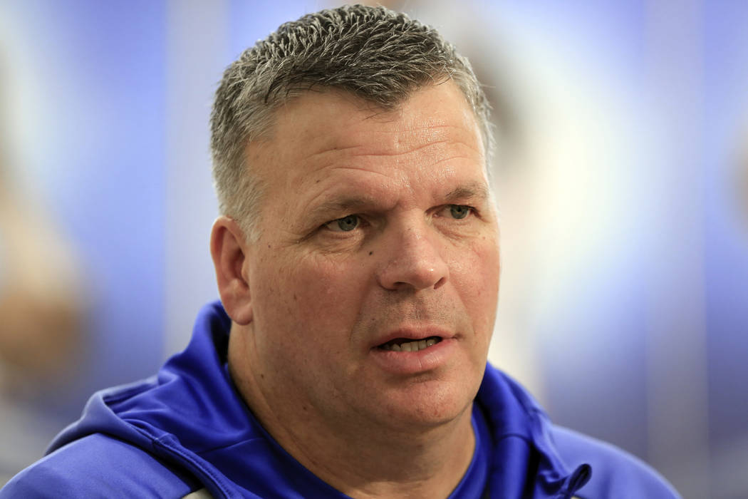 Creighton basketball coach Greg McDermott speaks in Omaha, Neb., Thursday, March 1, 2018. McDermott's high-risk decision to bring in Marcus Foster as a transfer three years ago has been highly rew ...