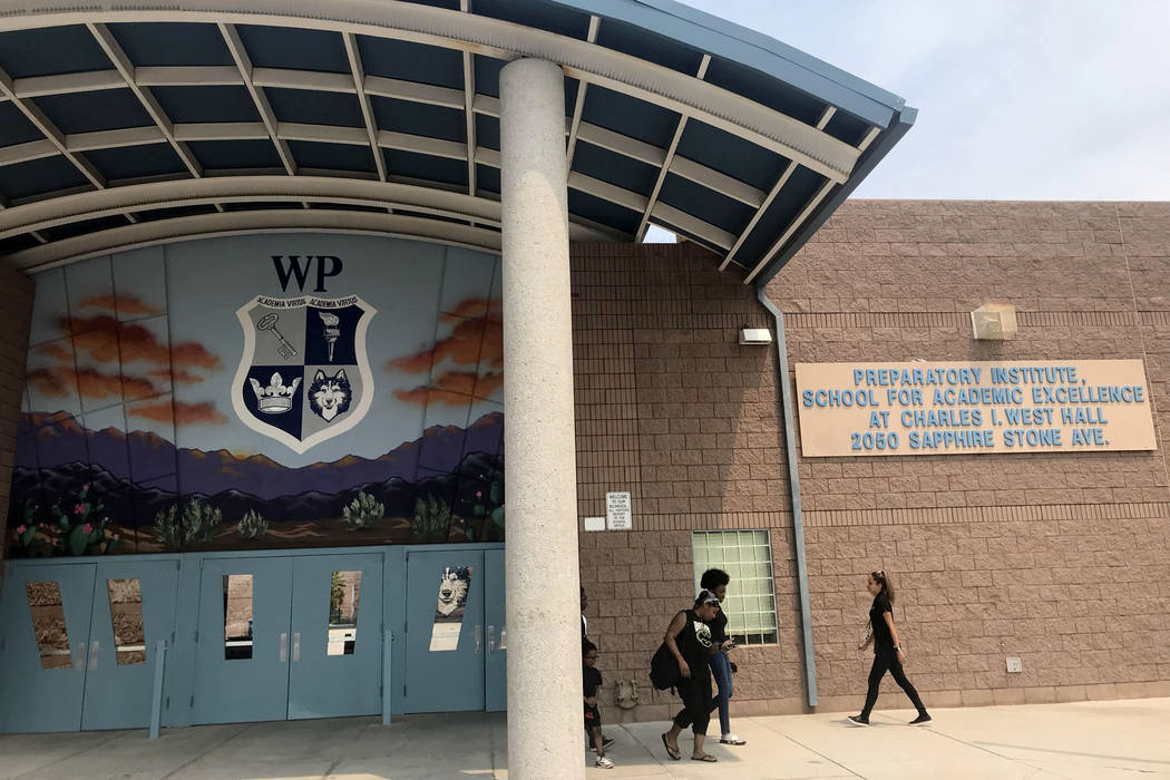 West Prep Academy is seen in Las Vegas, Thursday, Aug. 9, 2018. Amelia Pak-Harvey Las Vegas Review-Journal