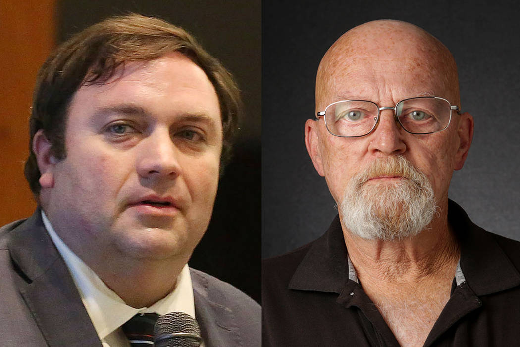 James Ohrenschall, left, and Ron McGinnis, candidates for Nevada Senate District 21 (Las Vegas Review-Journal)