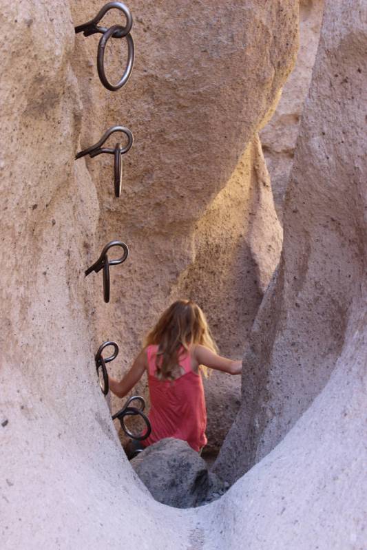The Bureau of Land Management installed these ringbolts more than 35 years ago to aid hikers tr ...