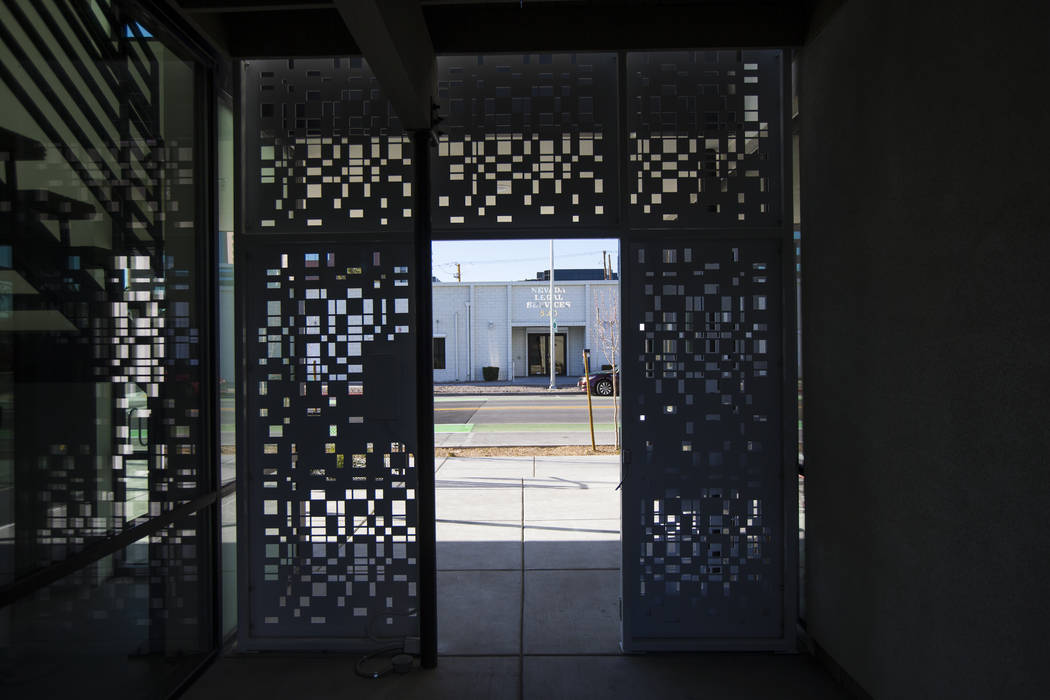 The entrance to The Lucy, a multipurpose creative residency created by Beverly Rogers that will ...