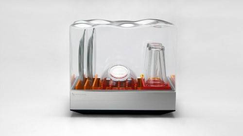 Goodbye dirty dishes. Tetra is an internet-connected compact dishwasher that quickly cleans tableware, wine glasses, baby bottles, etc. in minutes using a gallon of water. With its own water reser ...