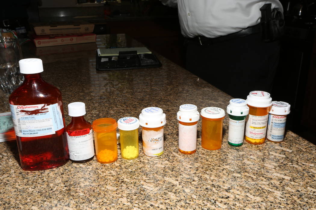 Narcotics from Officer David Sigmund's house had most of the labels and identifying information ...