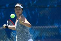 UNLV senior Aiwen Zhu, shown last season, is 25-7 in singles this season, including 12-3 at the ...