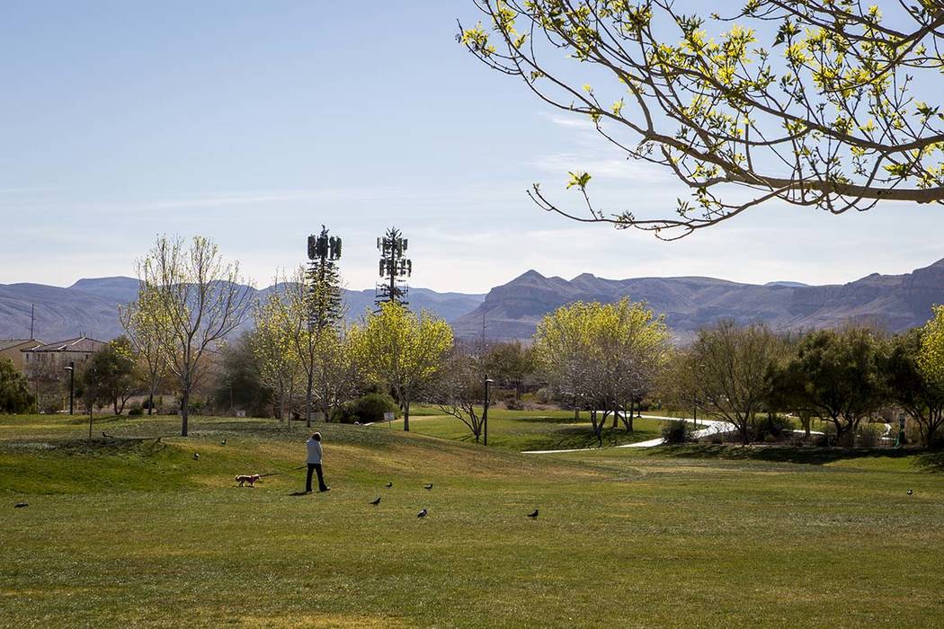 A warm and sunny weekend is forecast for the Las Vegas Valley with highs reaching into the uppe ...