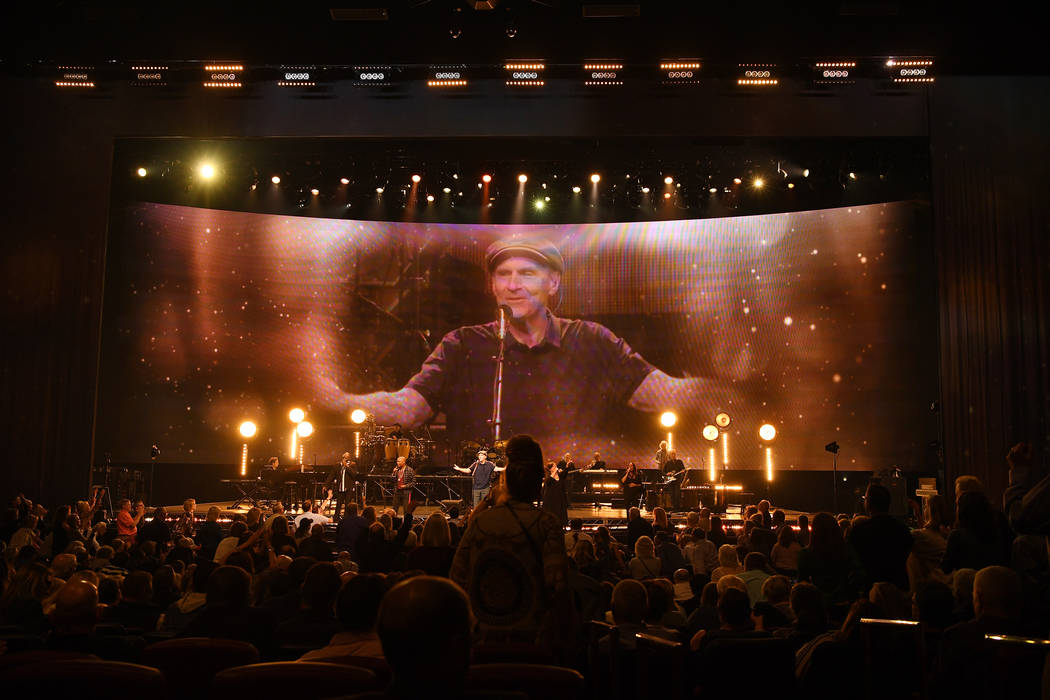 James Taylor performs at the Colosseum at Caesars Palace on Wednesday, April 17, 2019. (Denise ...