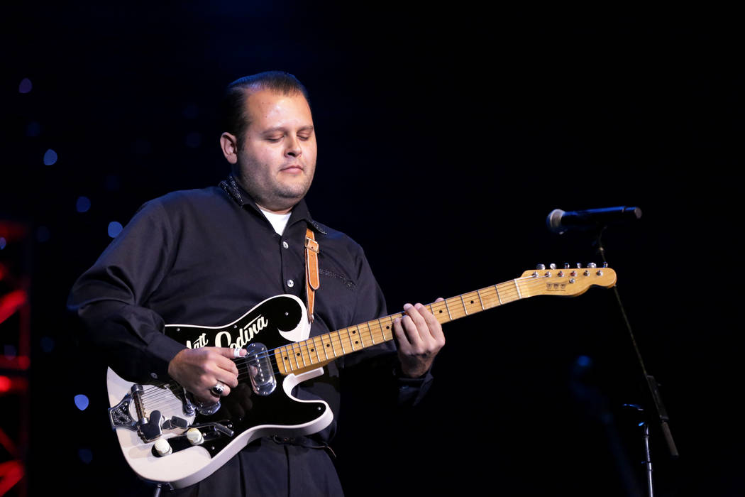 Matt Codina wows the crowd at the Deke Dickerson Guitar Geek Festival show during the Viva Las ...