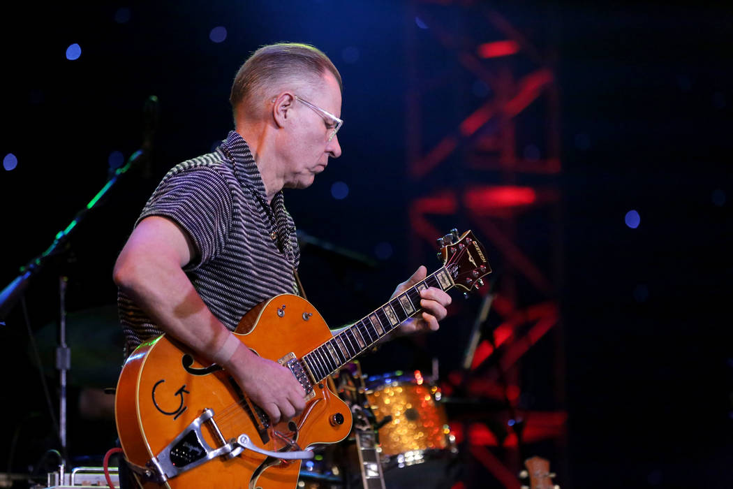 Reverend Horton Heat guitarist, Jim Heath, entertains a late night crowd at the Deke Dickerson ...