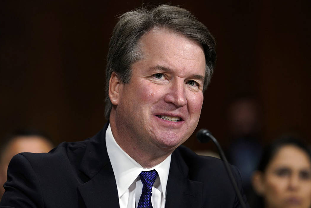 Supreme Court nominee Brett Kavanaugh testifies before the Senate Judiciary Committee on Capito ...