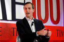 Jared Kushner, Senior Adviser to President Donald Trump, speaks during the TIME 100 Summit, in ...