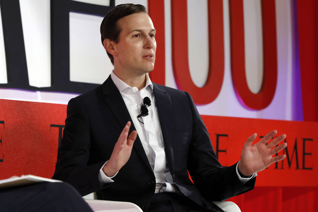 Jared Kushner, Senior Adviser to President Donald Trump, speaks during the TIME 100 Summit, in ...