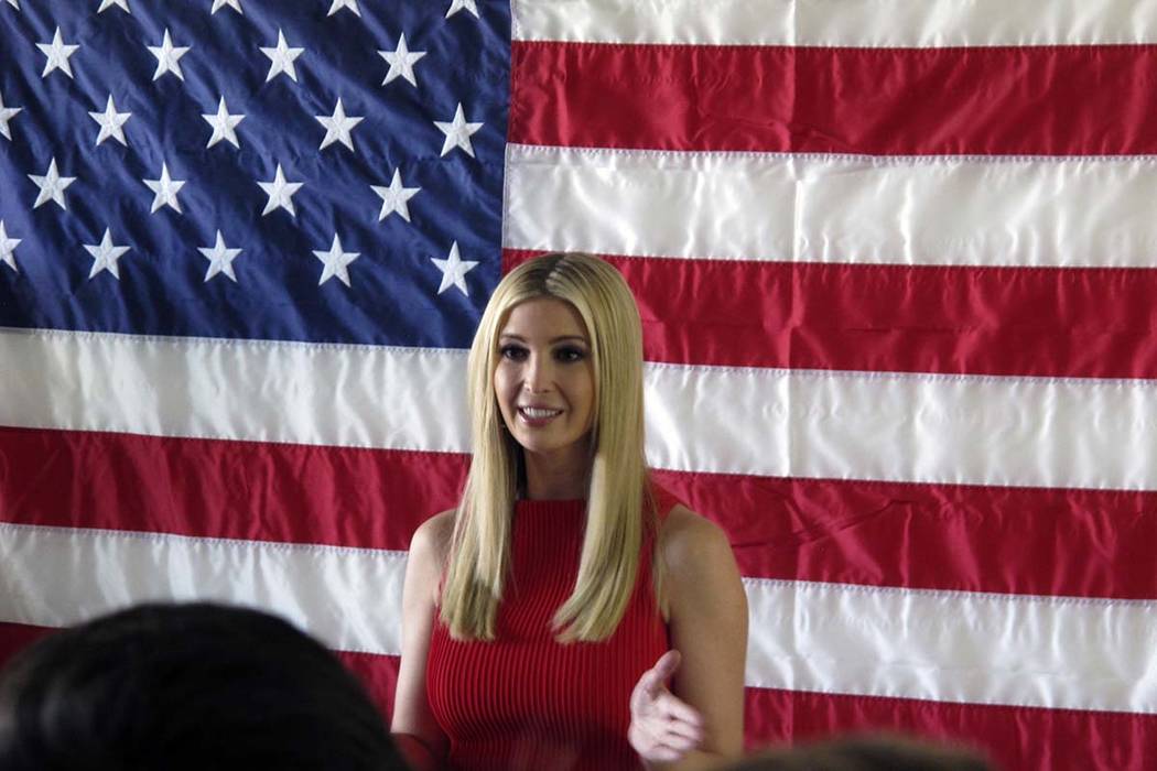 Ivanka Trump, President Trump's daughter and adviser. (AP Photo/Scott Sonner)