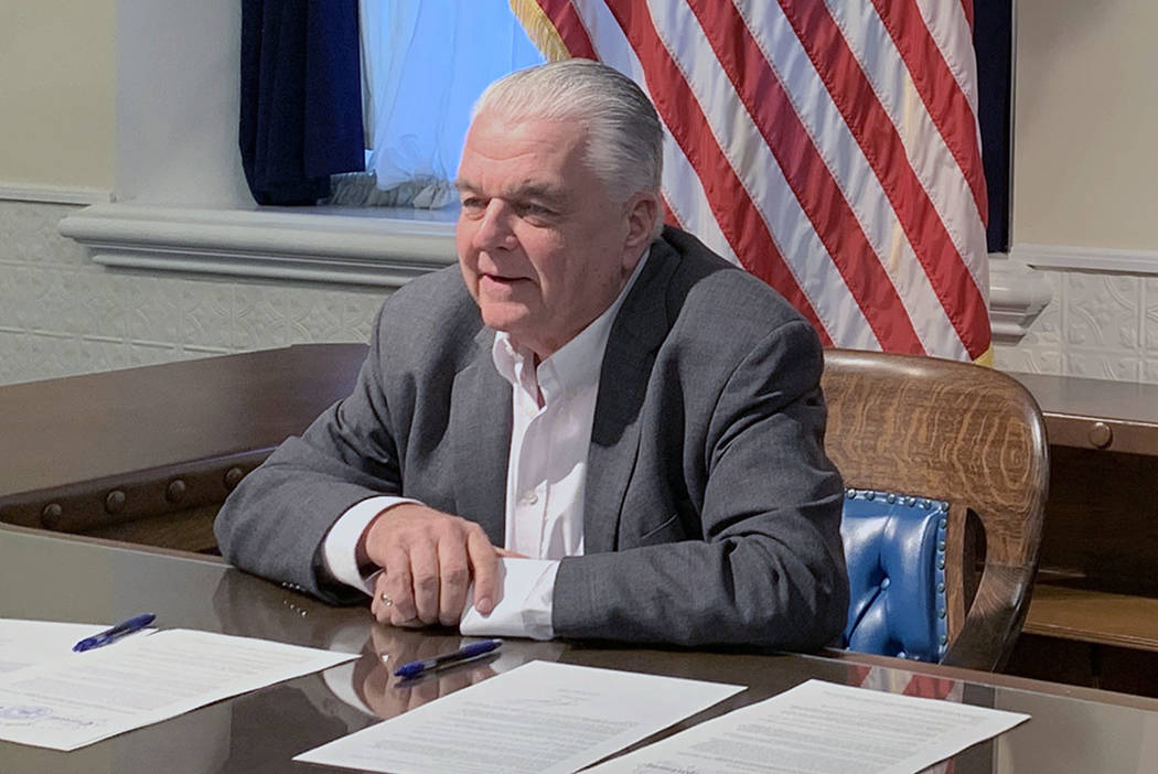 Gov. Steve Sisolak (Bill Dentzer/ Las Vegas Review-Journal)