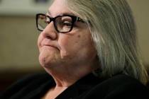 Sen. Maureen Walsh, R-College Place, pauses during an interview, Monday, April 22, 2019, at the ...