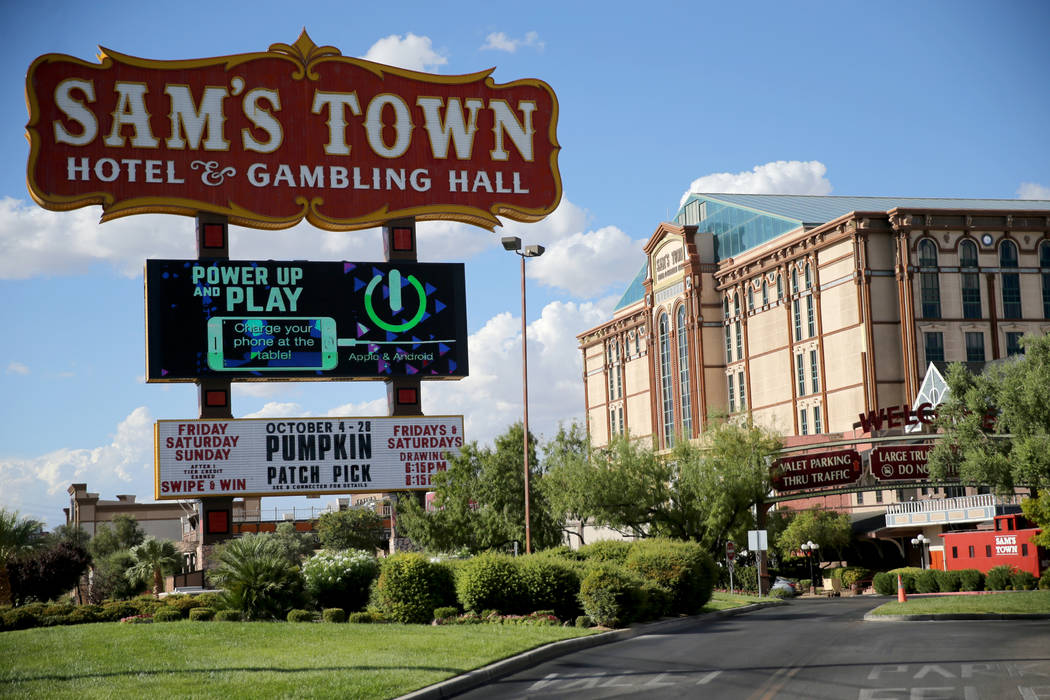Sam's Town in Las Vegas Wednesday, Oct. 3, 2018. K.M. Cannon Las Vegas Review-Journal @KMCannon ...