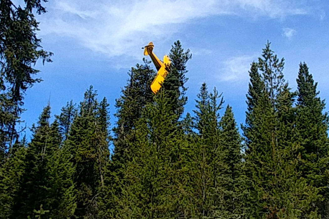 This undated photo provided by the Valley County Sheriff's Office shows a small plane where it ...