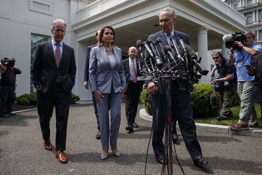 Speaker of the House Nancy Pelosi of Calif., and Senate Minority Leader Sen. Chuck Schumer of N ...