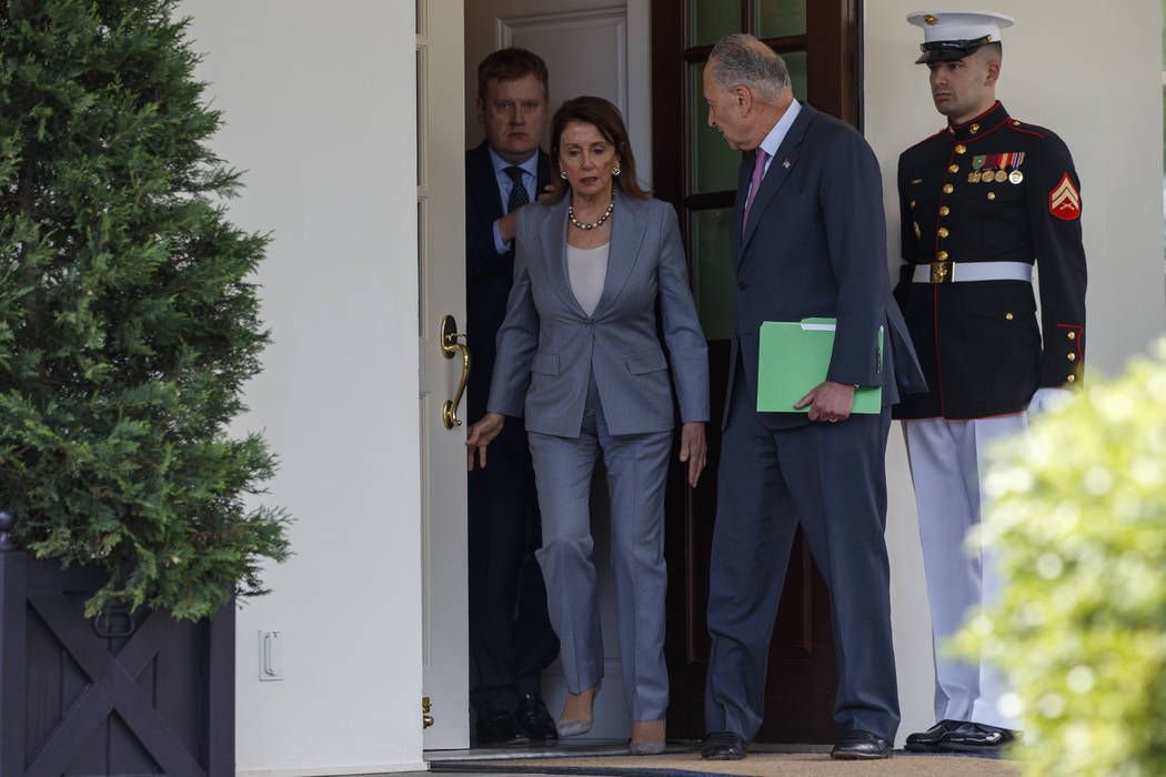 Speaker of the House Nancy Pelosi of Calif., and Senate Minority Leader Sen. Chuck Schumer of N ...