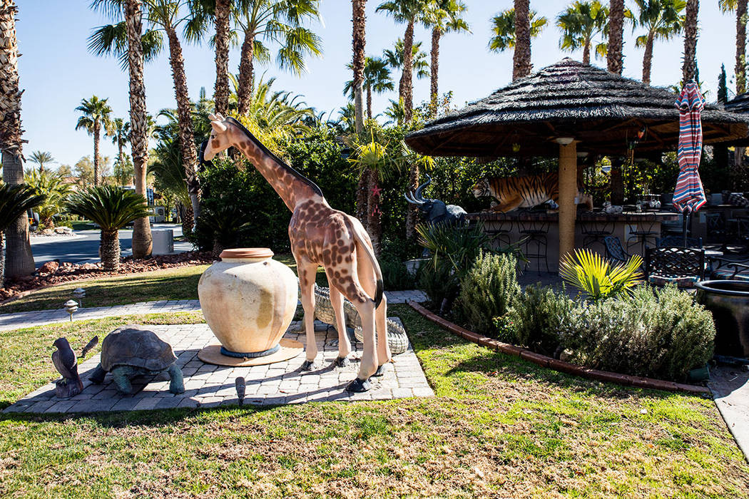 One owner turned his lot into a Safari park, with the installation of life-sized faux jungle an ...