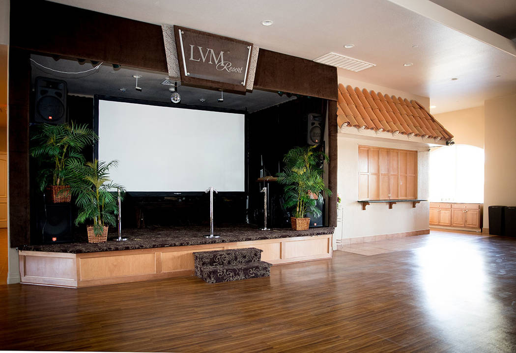 The lounge has a stage for performances. (Tonya Harvey Real Estate Millions)