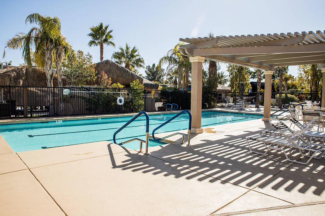 One of four pools at Las Vegas Motorcoach Resort. (Tonya Harvey Real Estate Millions)