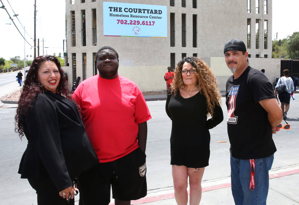 Mary Felix, left, Marquan Ellis, Kendra Strong and Justin Gore-Alabama, right, all terminated e ...