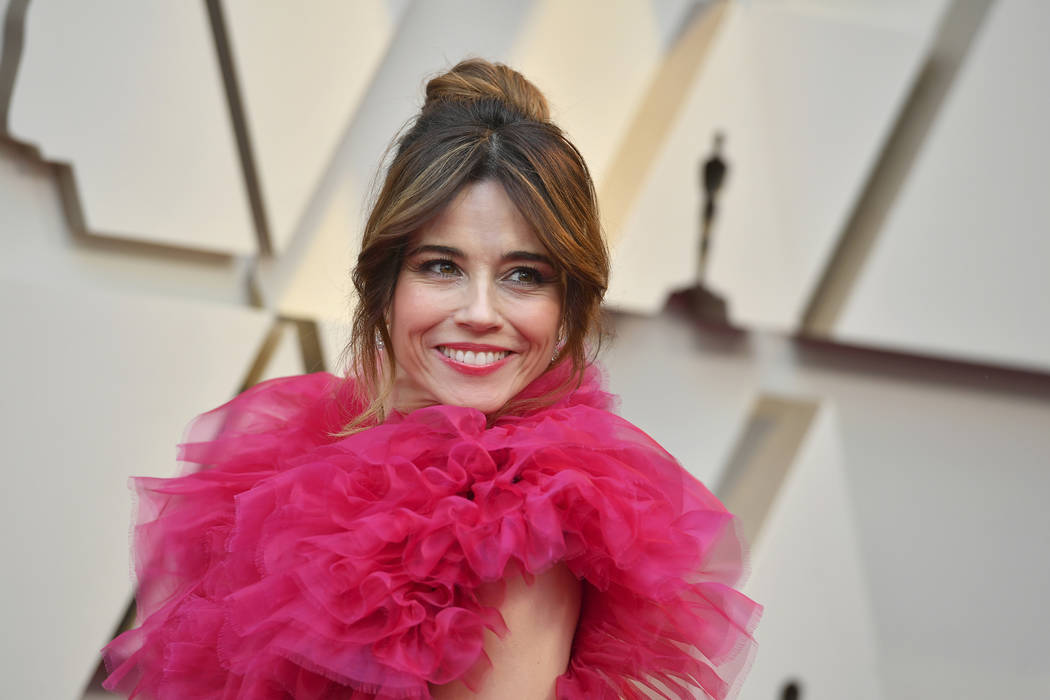 Linda Cardellini arrives at the Oscars on Sunday, Feb. 24, 2019, at the Dolby Theatre in Los An ...